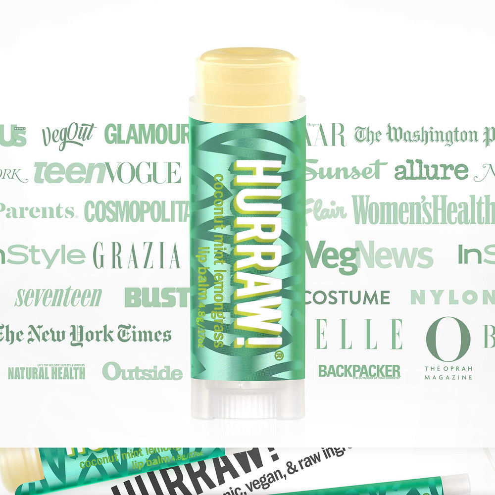 Scent close-up lemongrass and peppermint on Hurraw balm