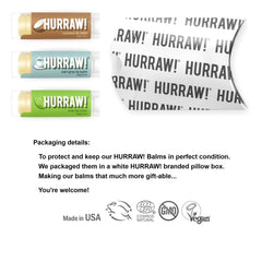 HURRAW! Earl Grey lip balm tube with tea-inspired scent