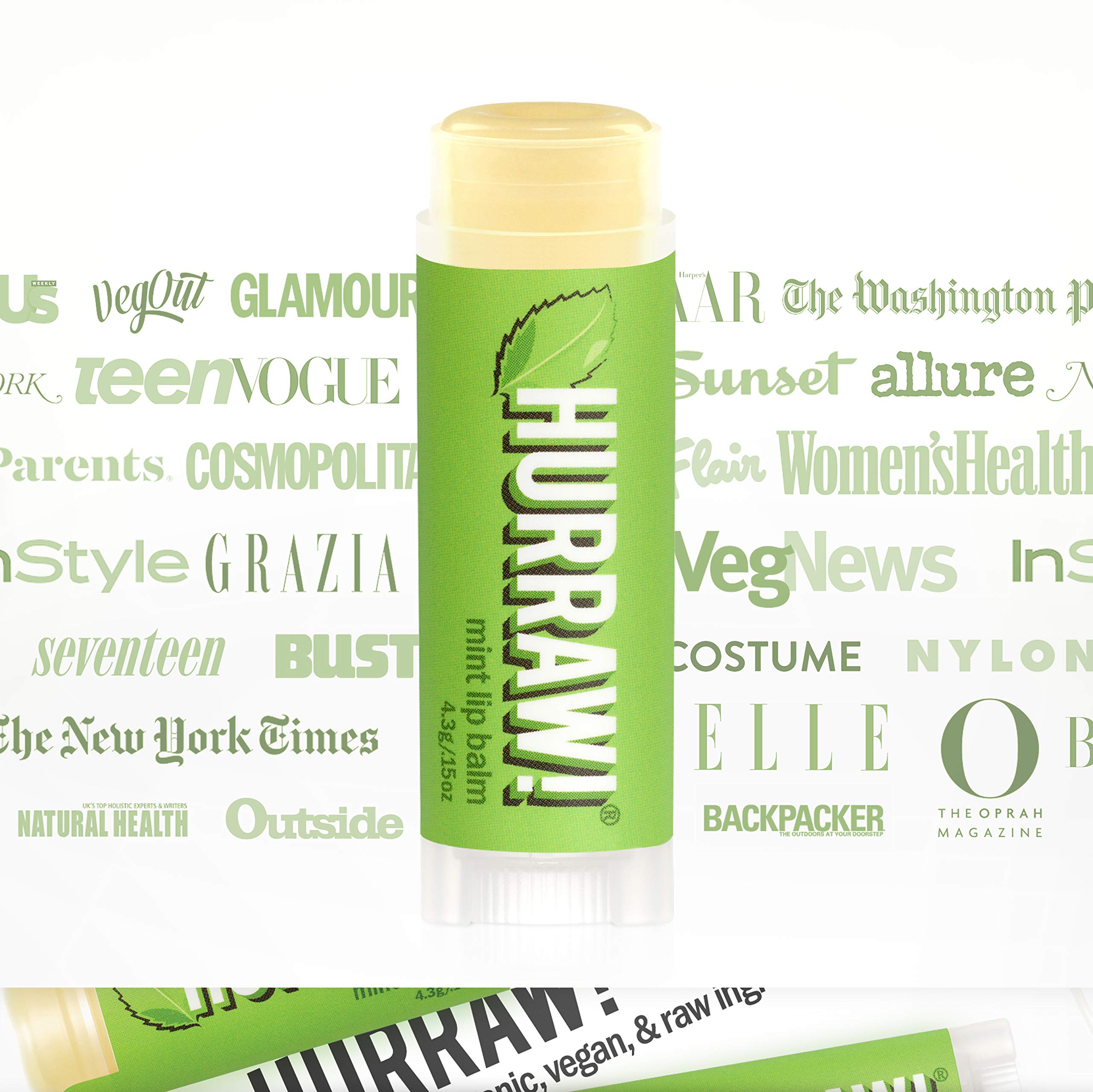 Eco-friendly packaging emphasizes cruelty-free and gluten-free attributes.