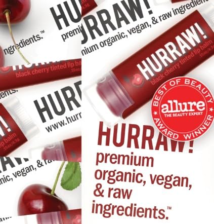 Swatch on lips shows subtle red tint for a natural look.
