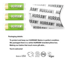 Close-up of mint balm tube showing icy tingle and smooth texture.
