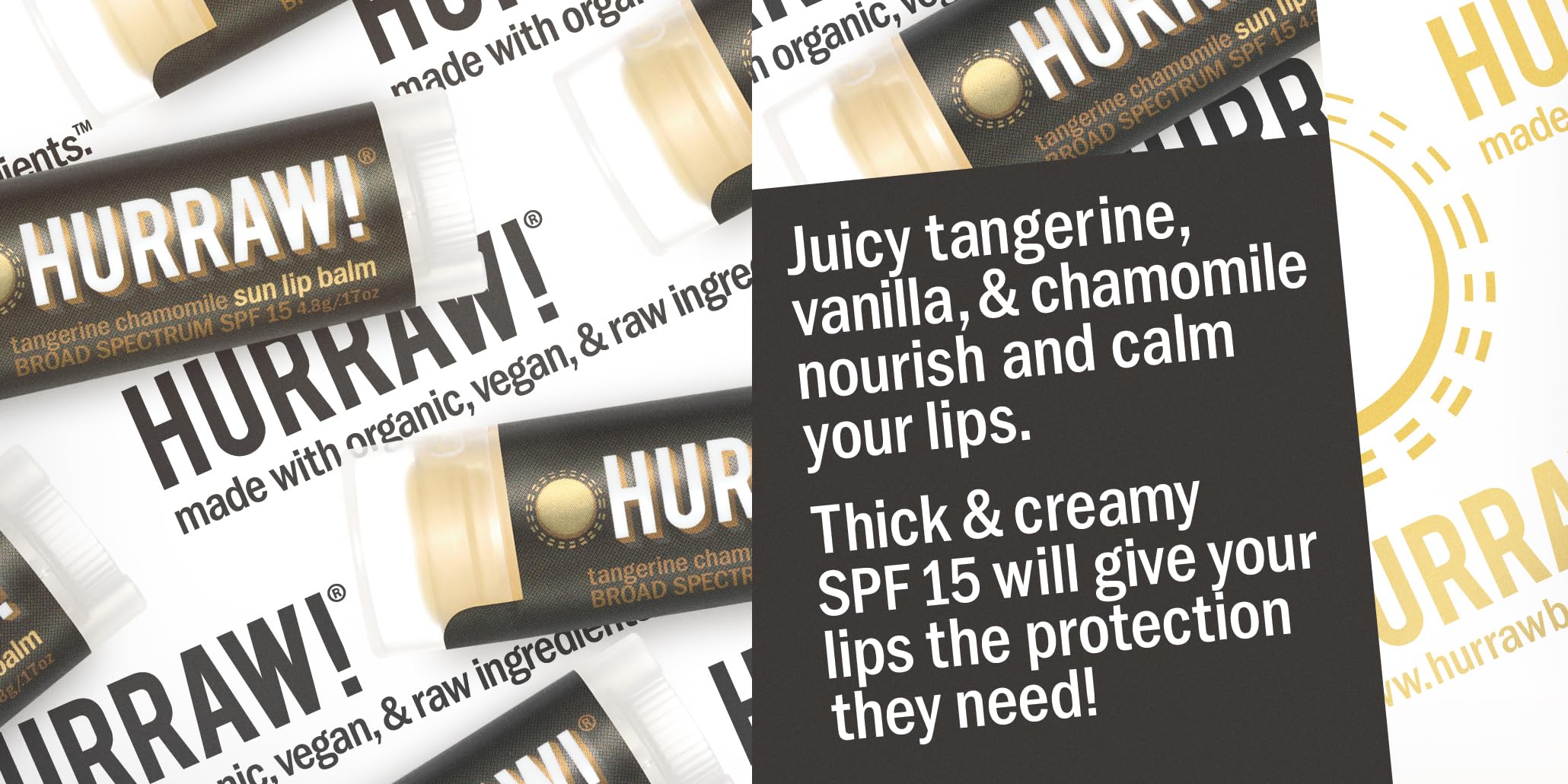 Hurraw! balm texture swatch demonstrates easy glide and staying power.