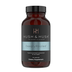 Hush & Hush DeeplyRooted capsules ready for daily use toward stronger, healthier hair.