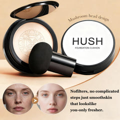 Hush Makeup Mushroom Head Puff for easy, smooth cushion foundation application