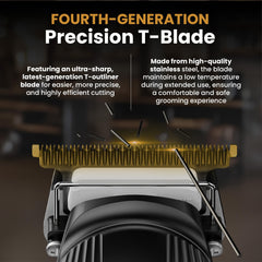 HUSH PROFESSIONAL cordless trimmer in ergonomic grip for comfortable grooming.