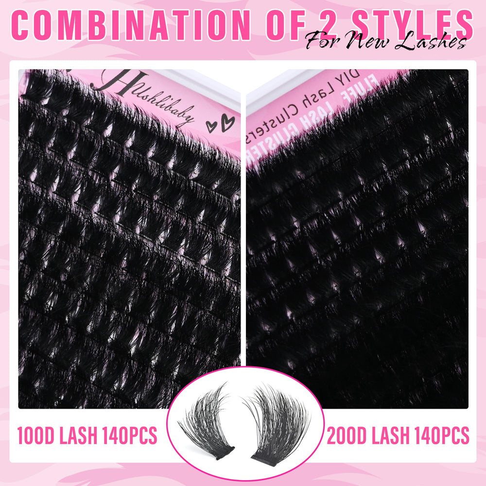 Hushlibaby DIY home lash kit for salon-like results at home.