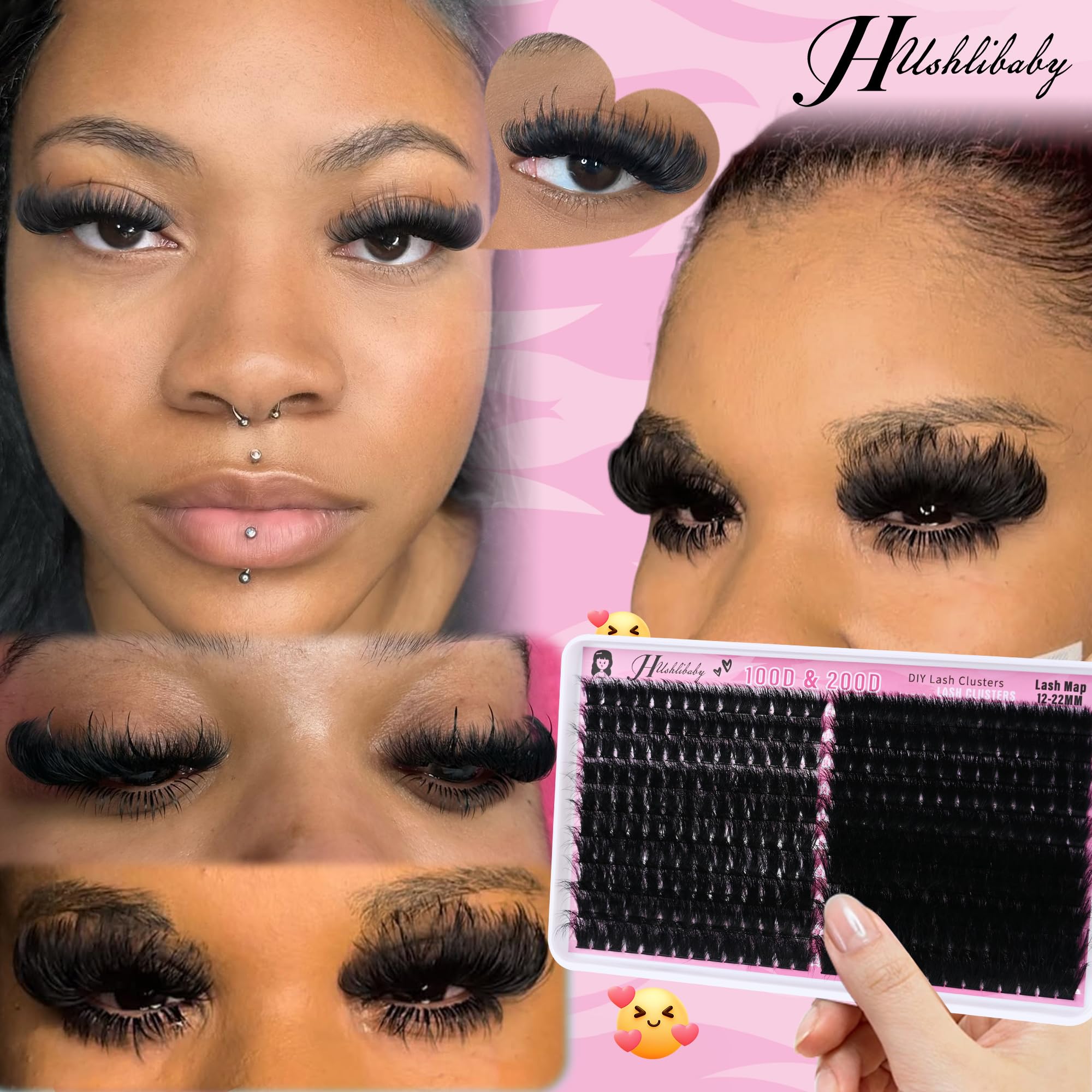 Hushlibaby reusable lash clusters for lasting value.