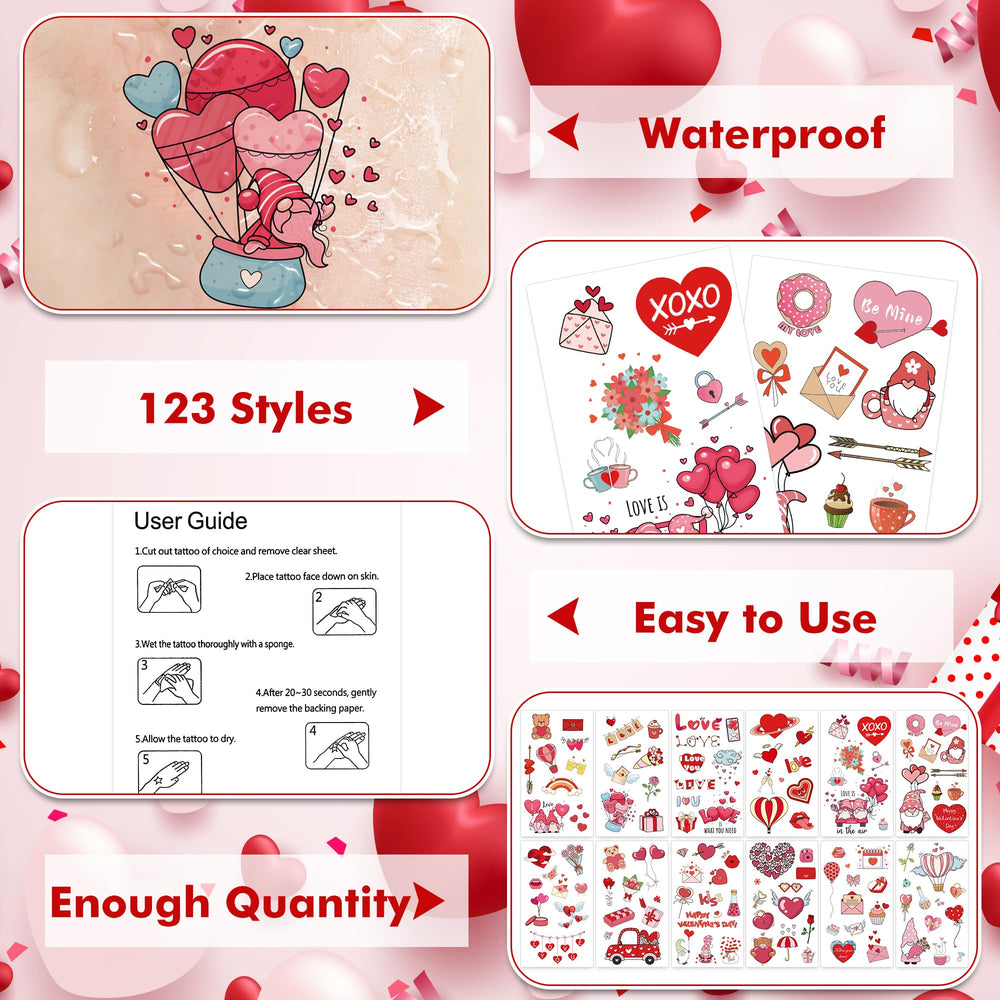 Huskein waterproof temporary tattoos stay put during activities.