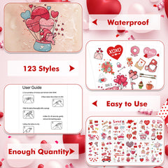 Huskein waterproof temporary tattoos stay put during activities.