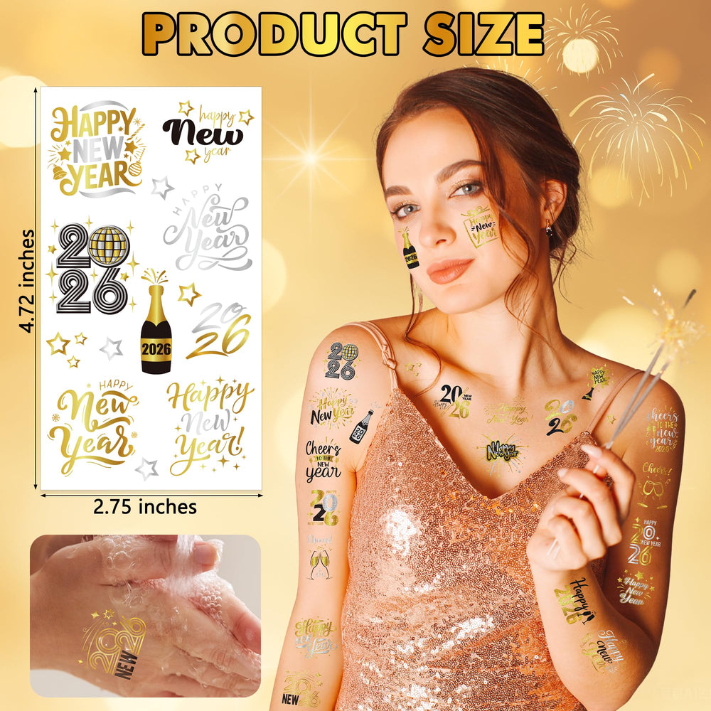 Huskein elegant black and gold designs add luxury to NYE decorations.