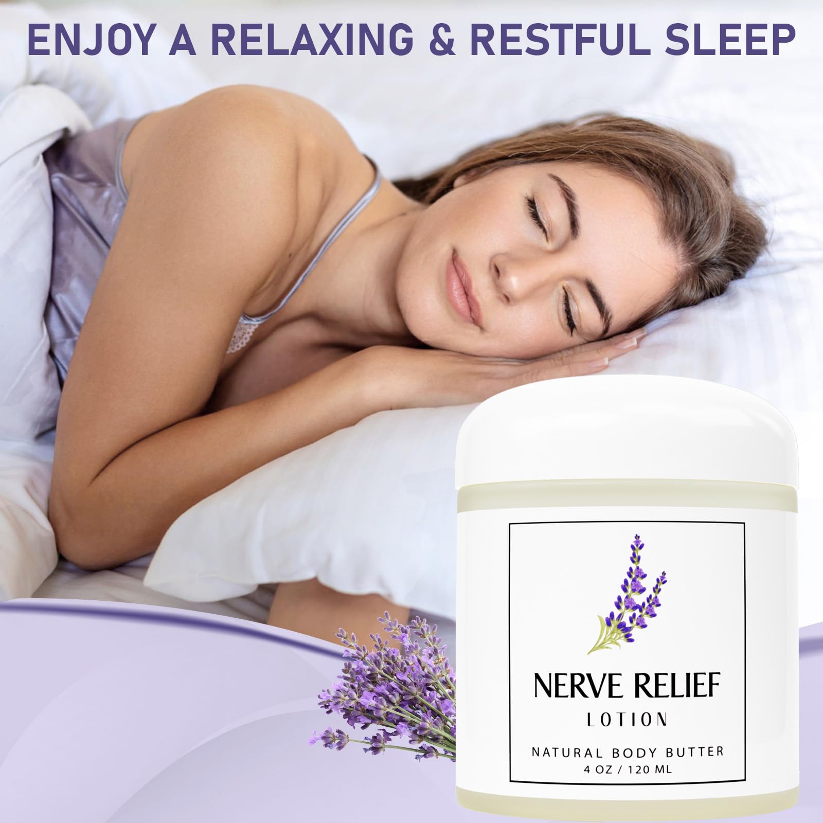 HUSPUR Neuropathy Cream fast-absorbing texture on skin.