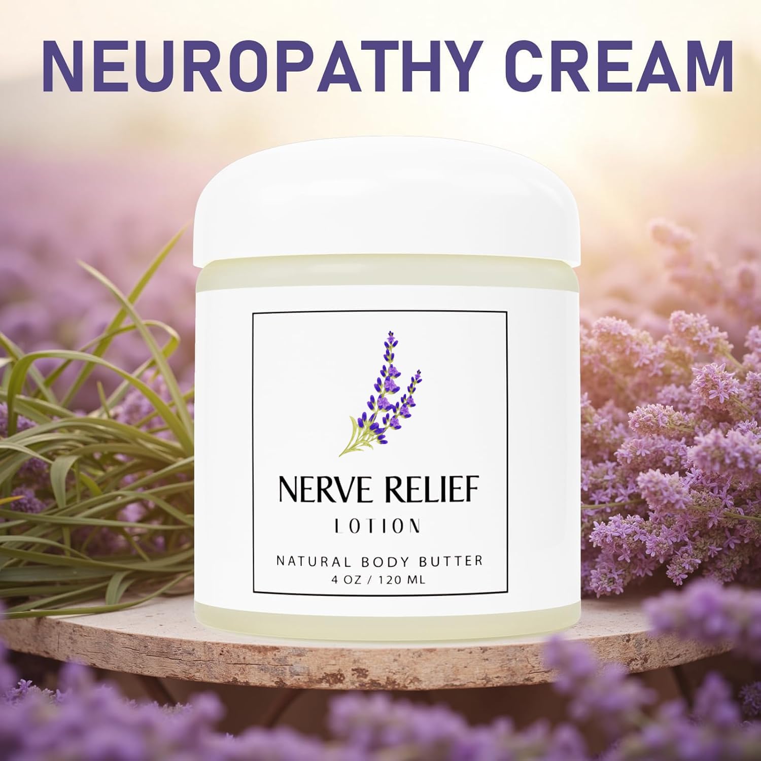 Close-up of HUSPUR Neuropathy Cream packaging box.
