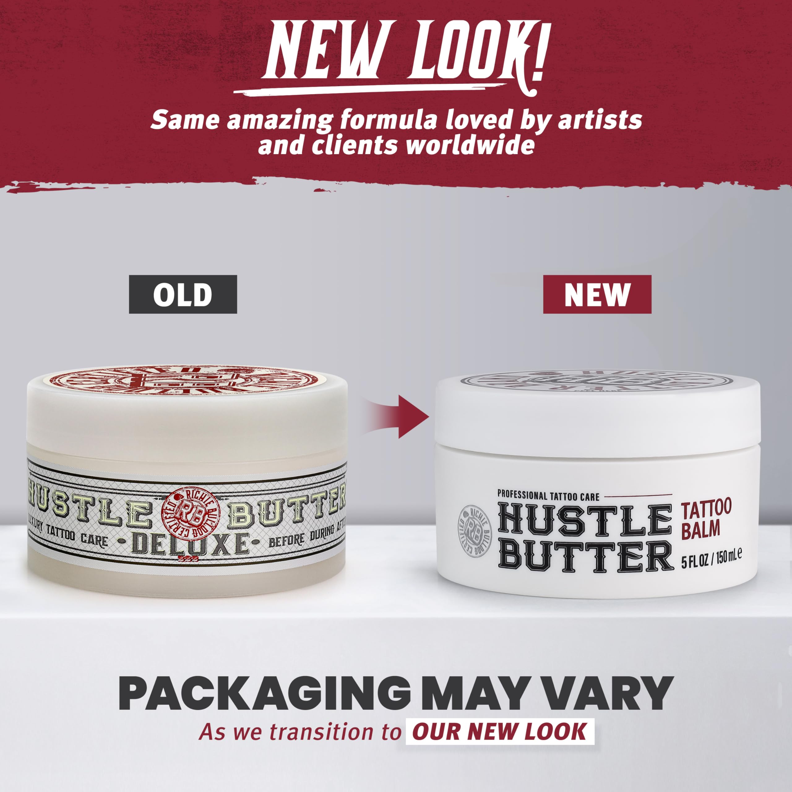 Hustle Butter Deluxe before-care application image demonstrating lubrication.