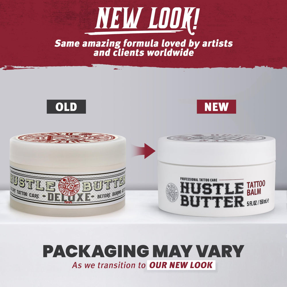 Hustle Butter Deluxe before-care application image demonstrating lubrication.