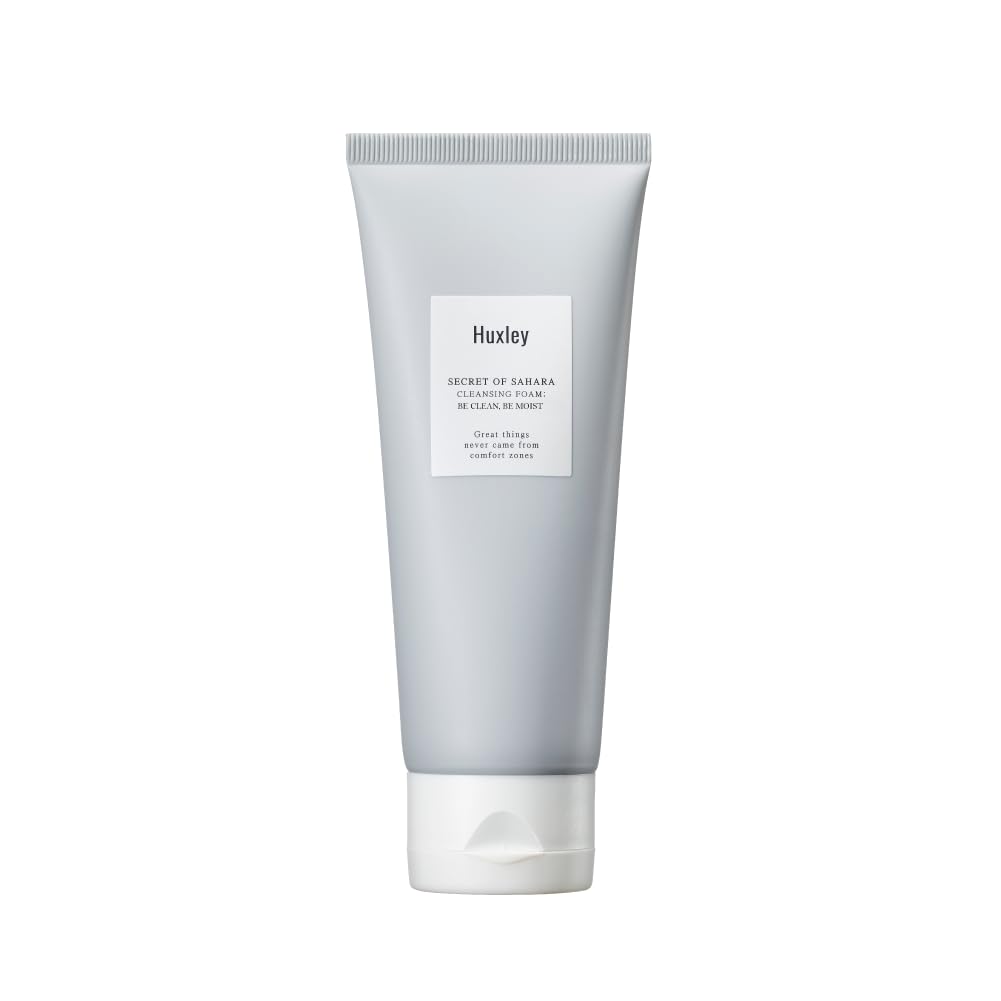 Huxley Secret of Sahara cleansing foam creates rich foam for gentle daily cleansing
