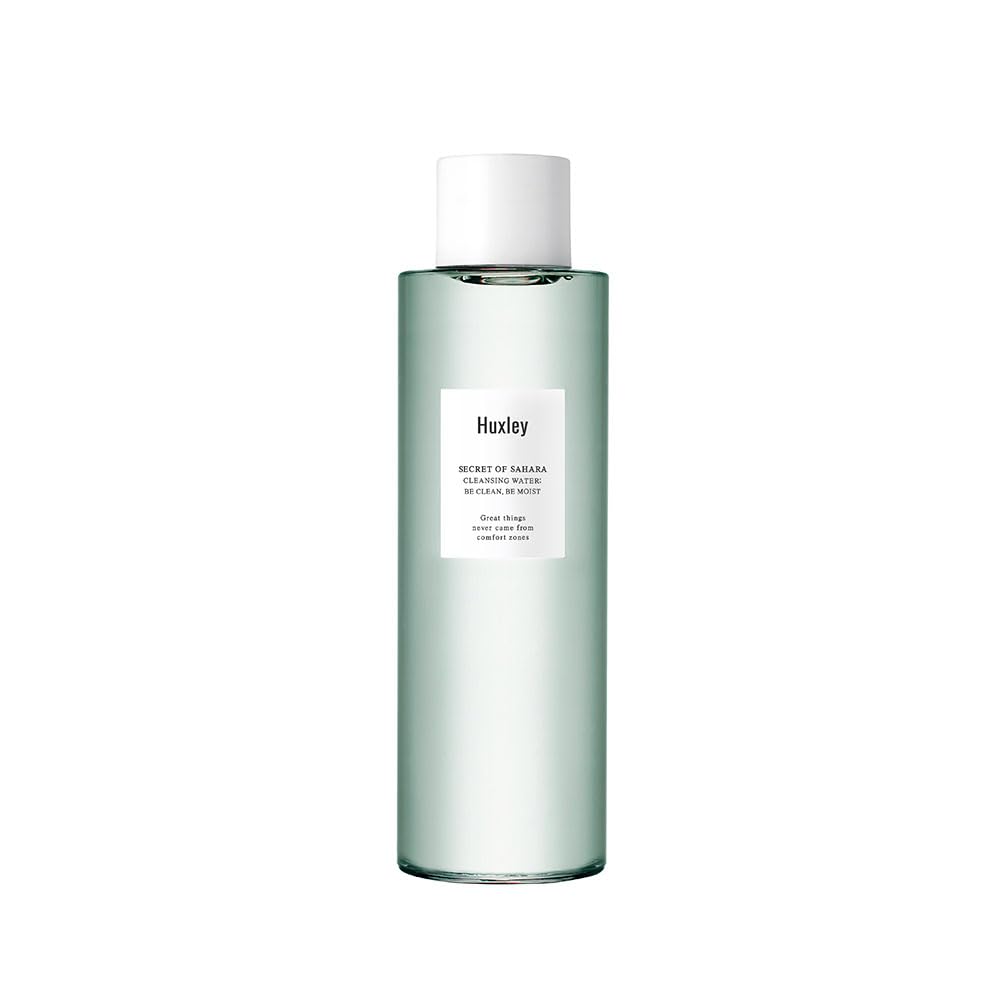 Huxley Secret of Sahara cleansing water for gentle makeup removal and light hydration