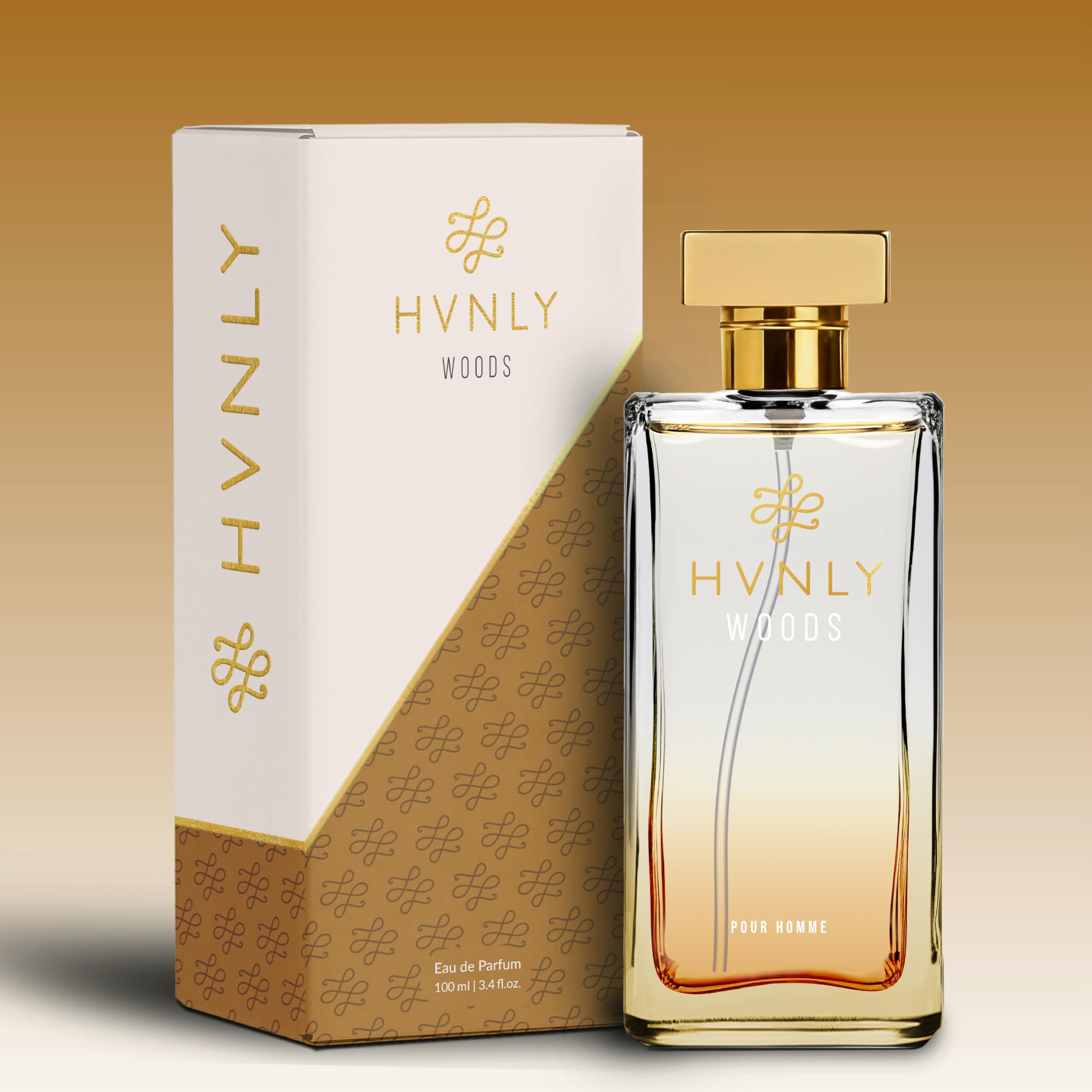 HVNLY Woods 30ml bottle on display with neutral background