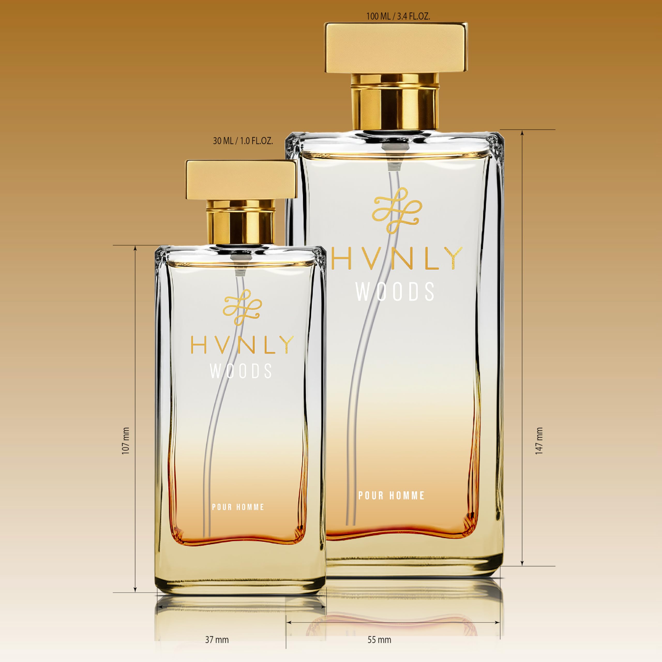 HVNLY Woods premium edp bottle ready for gifting occasions