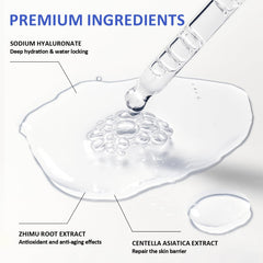 HWGIZP Volufiline Serum texture close-up showing lightweight, non-greasy feel.