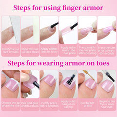 HWHUNO French tip design offers natural, elegant nail look