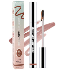 Hxssll matte lip stain peel-off lip liner brown front view for all-day wear.