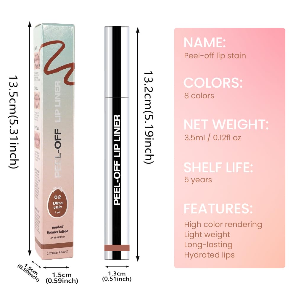 Hxssll matte lip stain peel-off lip liner brown swatches demonstrate shade versatility.