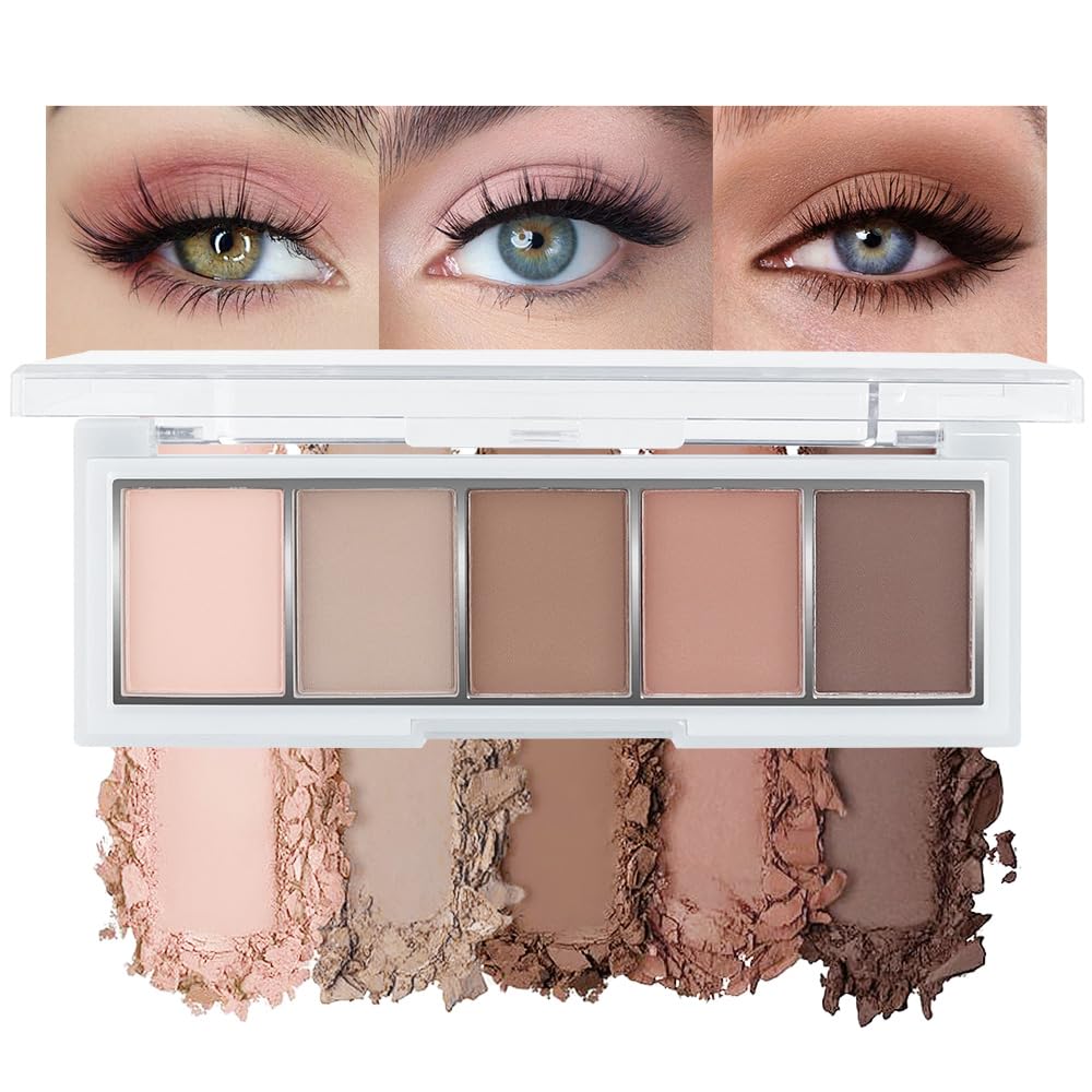 Hxssll Matte Nude Palette open compact for quick, natural daily looks.