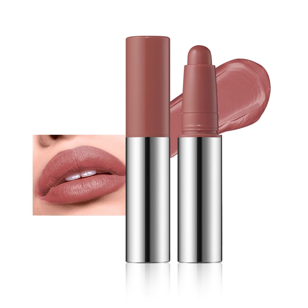 Hxssll Muted Nude Brown Lip Crayon delivers all-day color with a soft, non-drying finish.