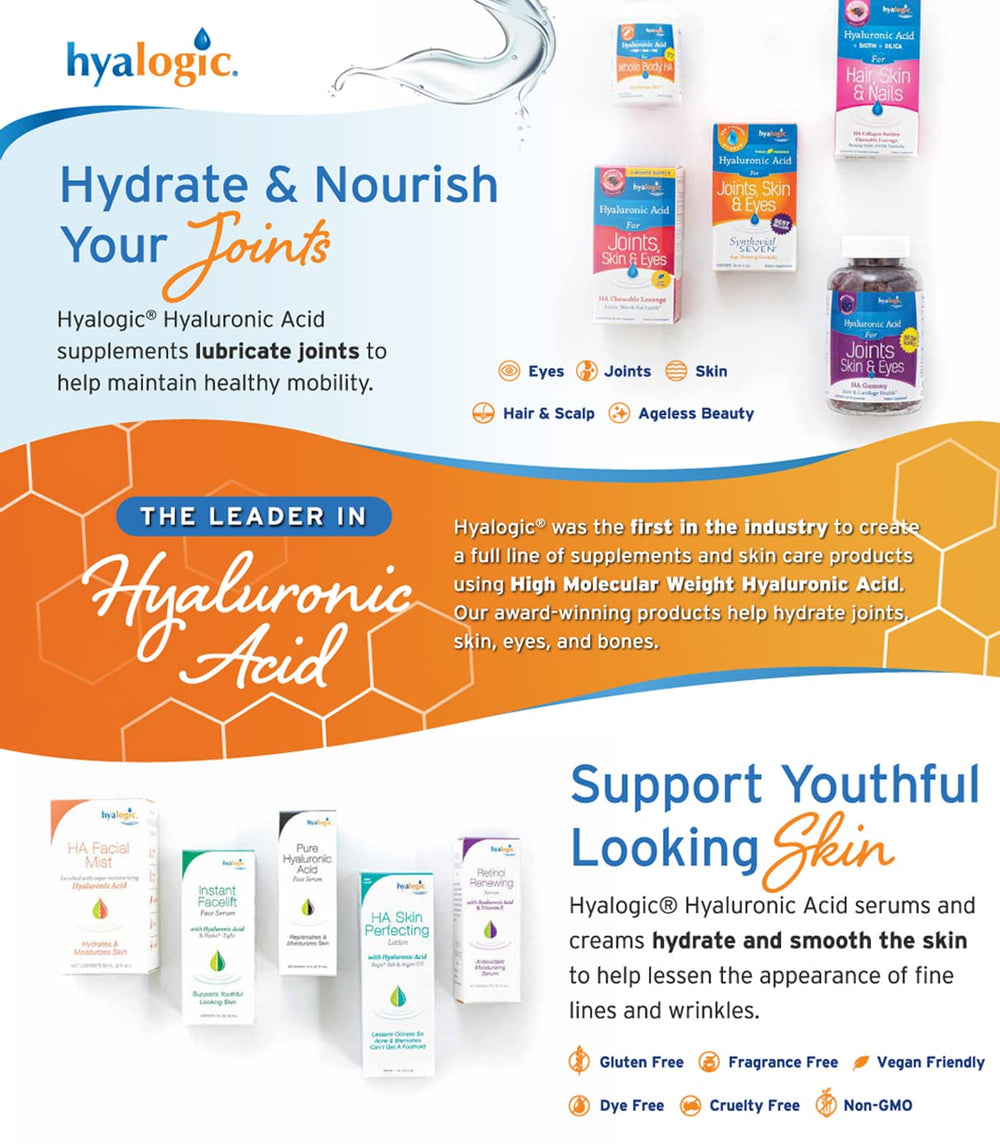 Hyalogic daily skincare routine use image promotes consistent hydration and glow.