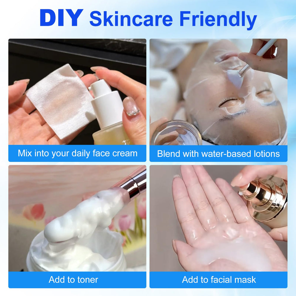 HA powder in masks or serums for a soft, plump feel