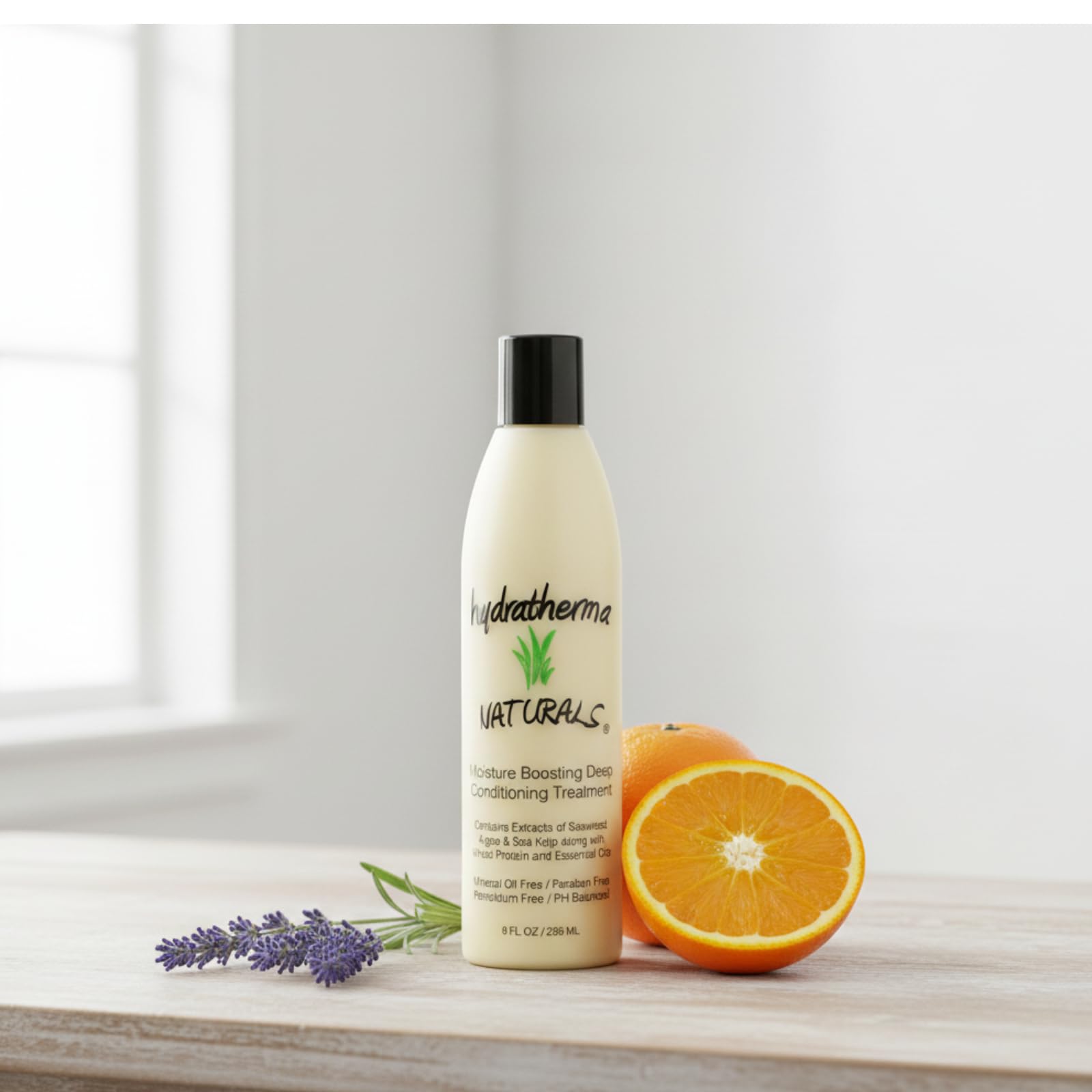 Hydratherma Naturals Moisture Boosting Deep Conditioning Treatment helps dry hair become softer.