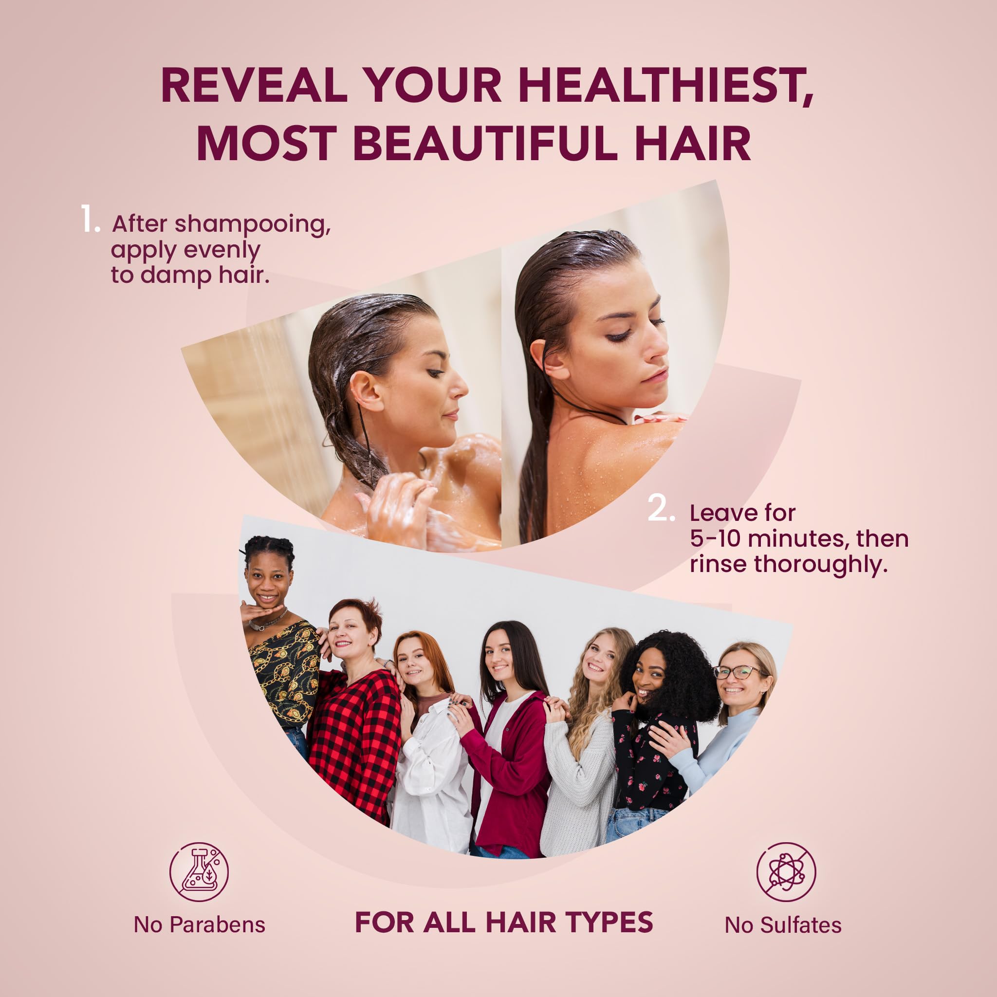 Hydrim Hydrating Hair Mask 5-minute treatment demonstrates quick nourishment
