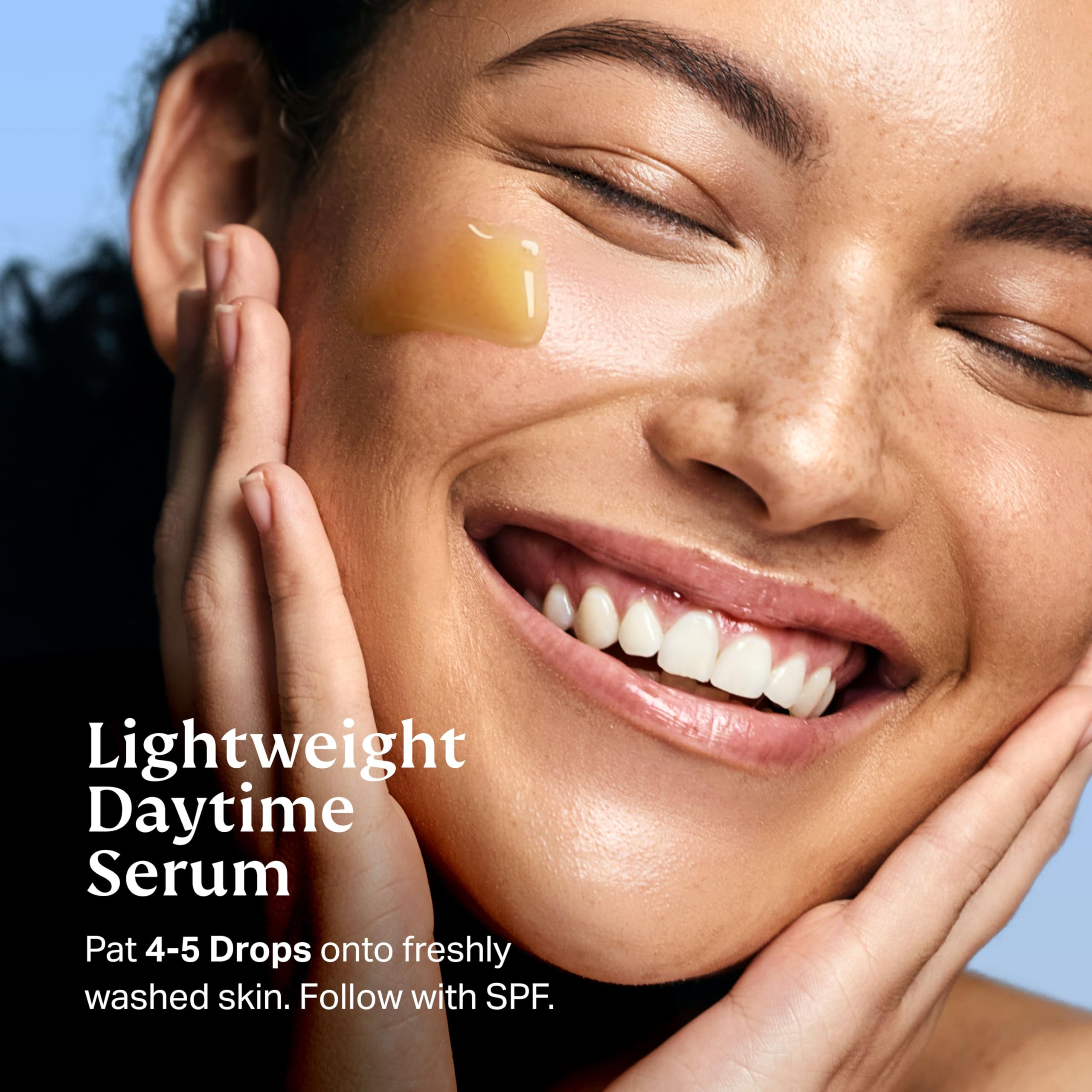 HYDRONOVA glow closeup suggesting radiant, balanced skin after use.