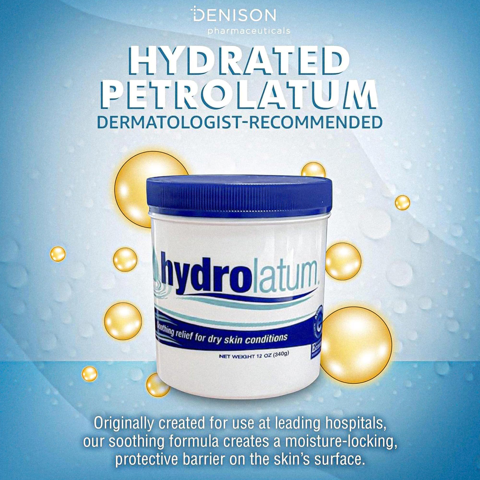 Hydrolatum Moisturizing Cream tub back label highlighting fragrance-free formula