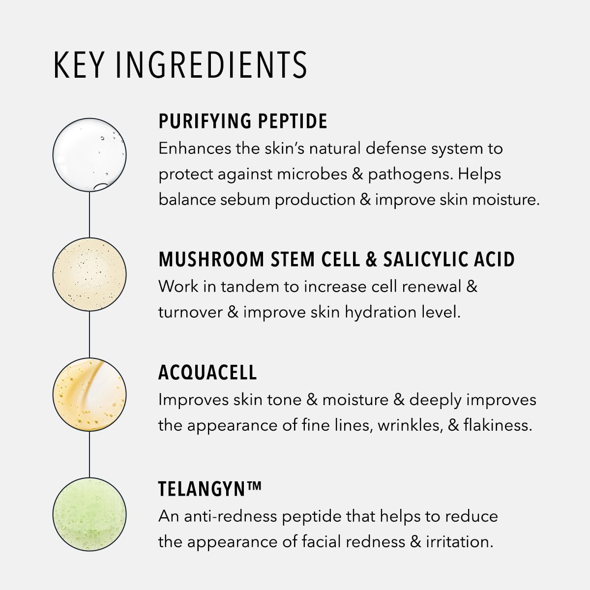 HydroPeptide AquaBoost Clarifying product calms redness-prone areas with gentle hydration