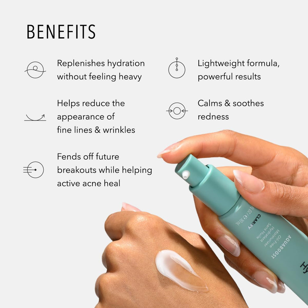 HydroPeptide AquaBoost Clarifying moisturizer with salicylic acid supports clear-looking skin
