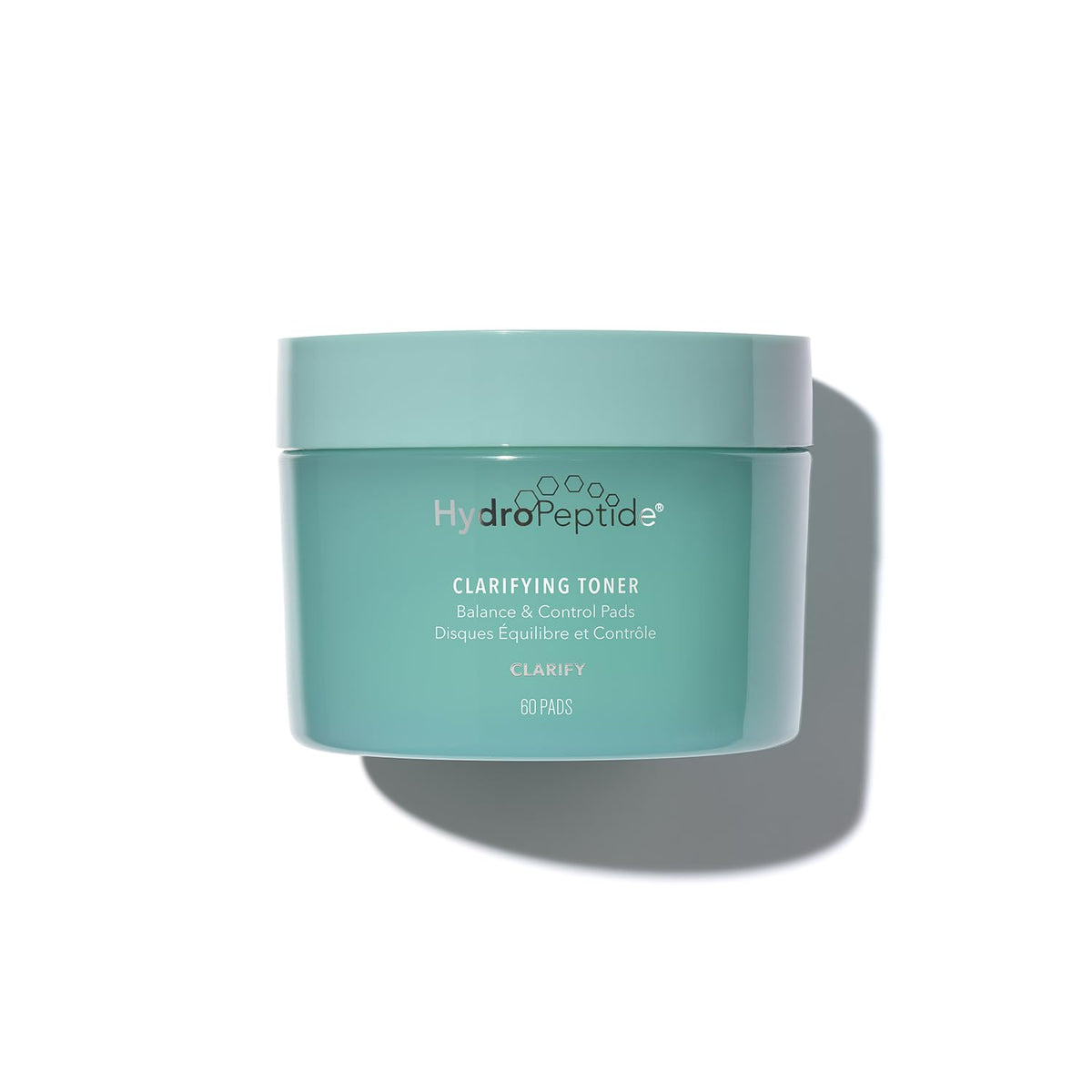 HydroPeptide Clarifying Toner Pads packaging for daily balance and control.