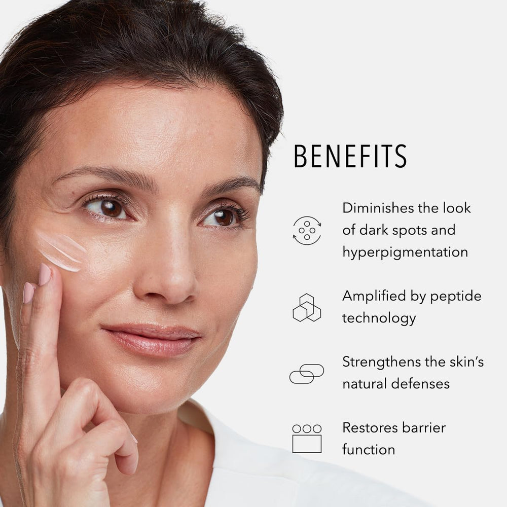 Hand applying HydroPeptide Face Lift to balance moisture on skin