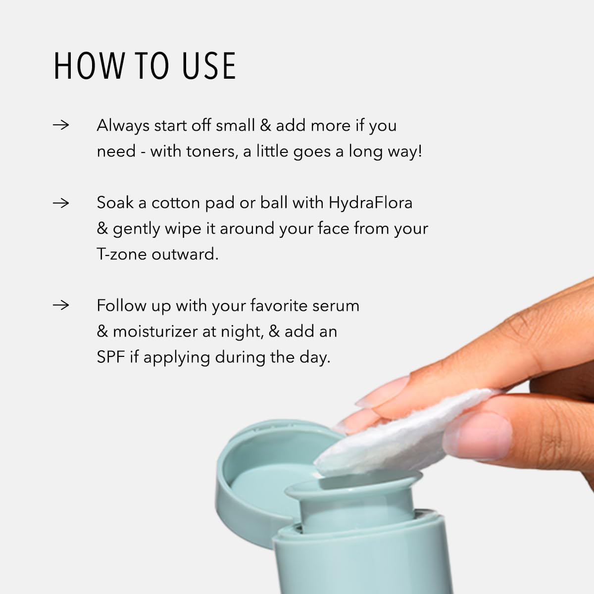 HydroPeptide HydraFlora texture swirl showing smoothing effect on the skin