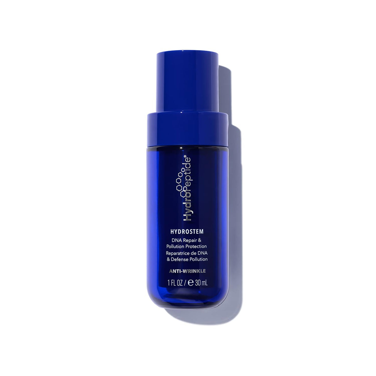 HydroPeptide HydroStem serum bottle pump for hydrated, radiant skin