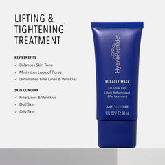HydroPeptide Miracle Mask spread on skin for even coverage and radiance