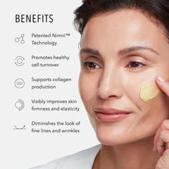 HydroPeptide Nimni Cream texture closeup suggesting a smooth, absorbent finish.