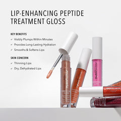 HydroPeptide Perfecting Gloss Berry Breeze wand ready for easy lip application