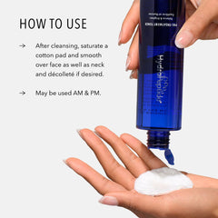 HydroPeptide Pre-Treatment Toner texture swirl reveals smooth, luminous skin after cleansing