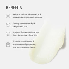 HydroPeptide Recovery Therapy Balm applied to the face for calming hydration.