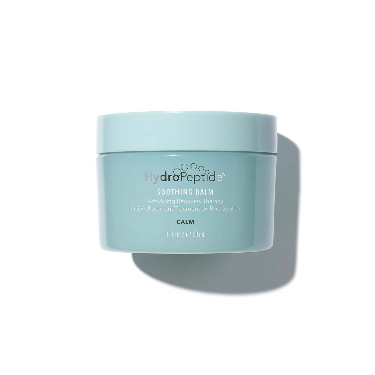 HydroPeptide Recovery Therapy Balm jar close-up showing rich hydration for sensitive skin.