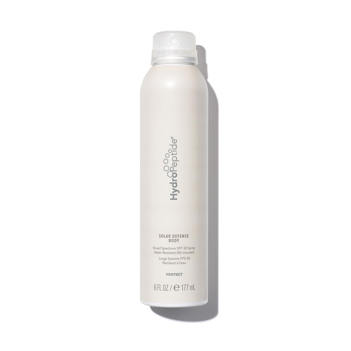 HydroPeptide Solar Defense Body SPF 30 bottle ready for use and hydration.