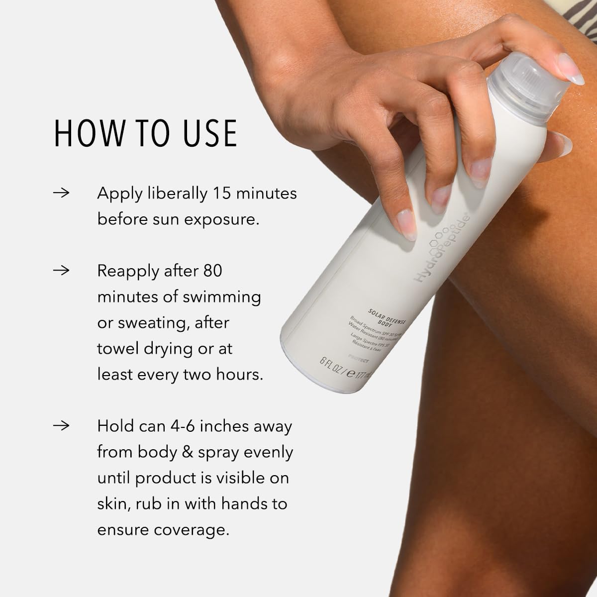 Aloe and vitamin E nourish skin during outdoor activities.
