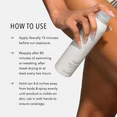 Aloe and vitamin E nourish skin during outdoor activities.