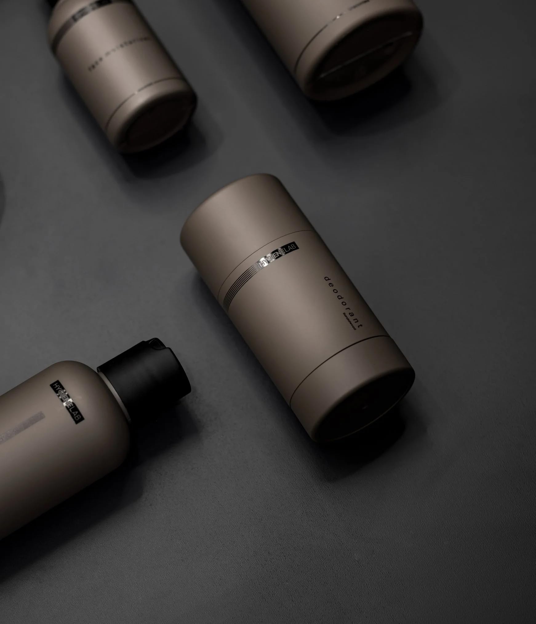 Travel-ready HygieneLab deodorant fits a gym bag for on-the-go freshness.